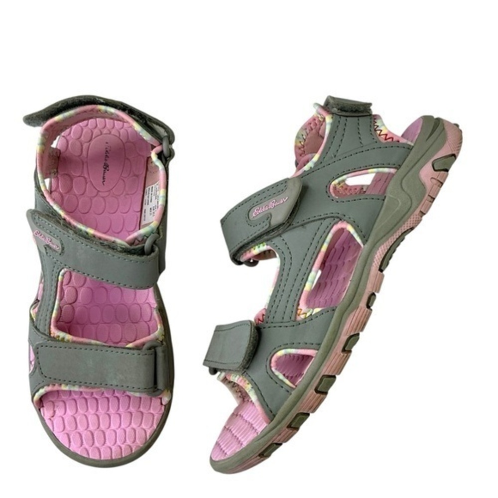Eddie Bauer Sandals Pink and‎ Gray Girls Size 2